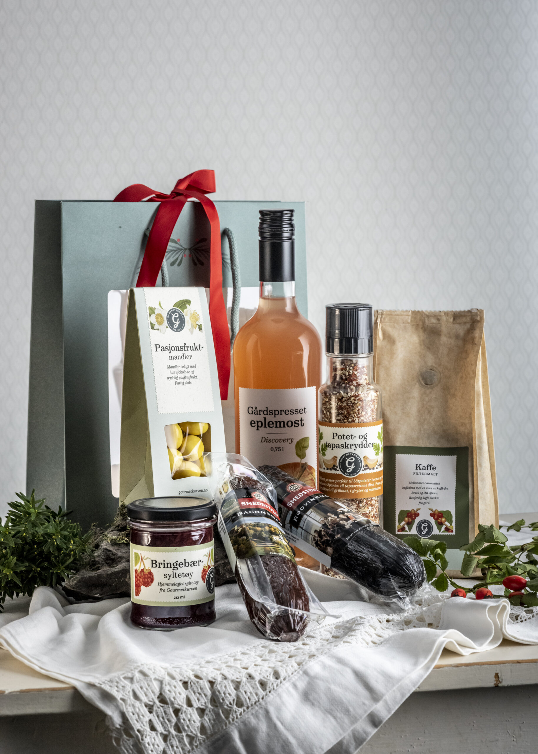 gift bag from The Gourmet Basket